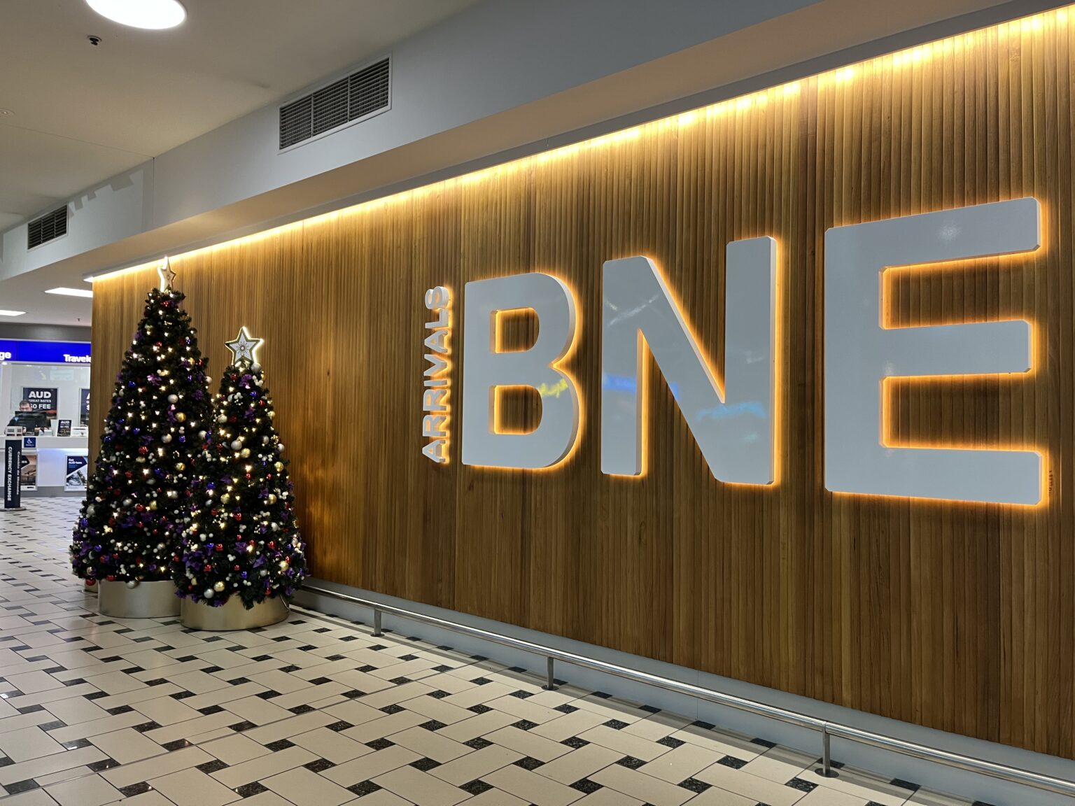 Brisbane空港の到着ロビーの様子