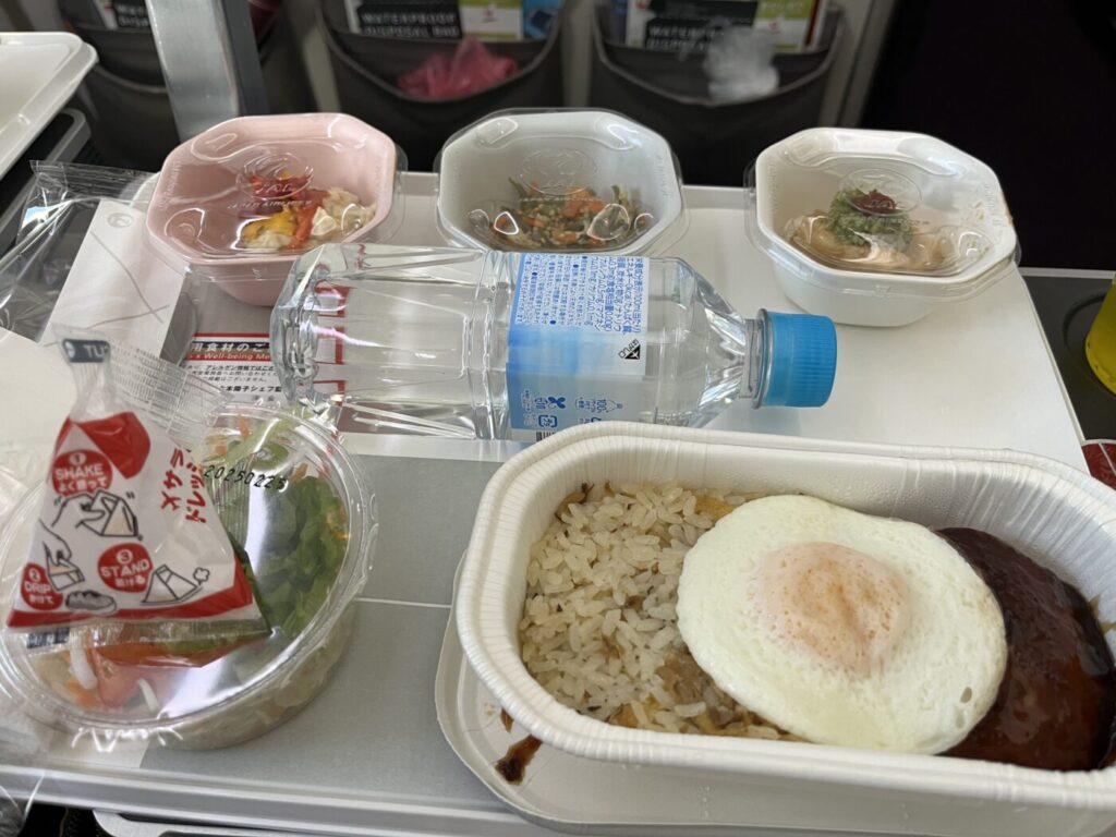 羽田～バンコクJAL便の機内食